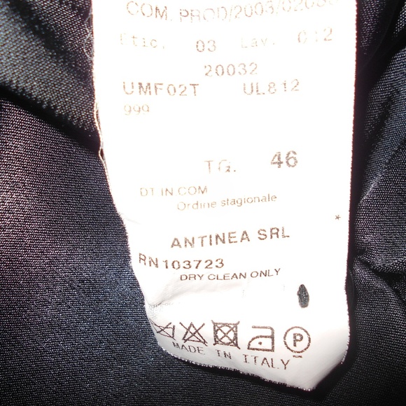 ARMANI COLLEZIONI Sz 10 Black Velvet Blazer Jacket - Picture 4 of 4